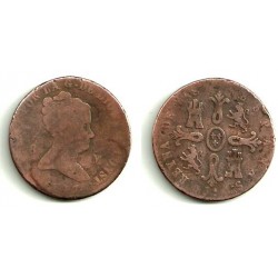 Isabel II. 1847. 8 Maravedi (RC) Ceca de Jubia