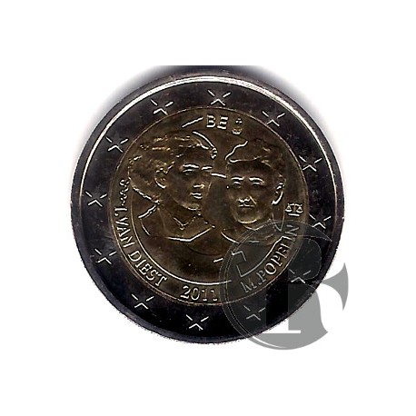 Belgica. 2011. 2 Euro (SC) Día de la Mujer