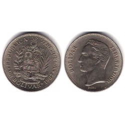 (Y42) Venezuela. 1967. 1 Bolivar (MBC)