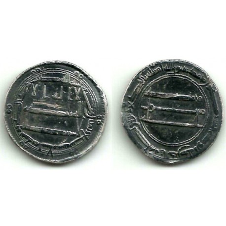 Califato Abasida. 187H. Dirham (MBC) (Plata) Ceca de Bagdad