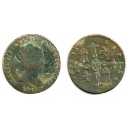 Isabel II. 1841. 8 Maravedi (RC) Ceca de Segovia