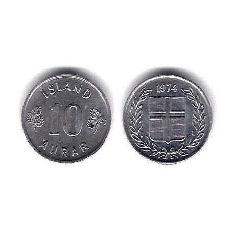 (10a) Islandia. 1974. 10 Aurar (SC)