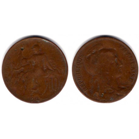 (843) Francia. 1914. 10 Centimes (RC)