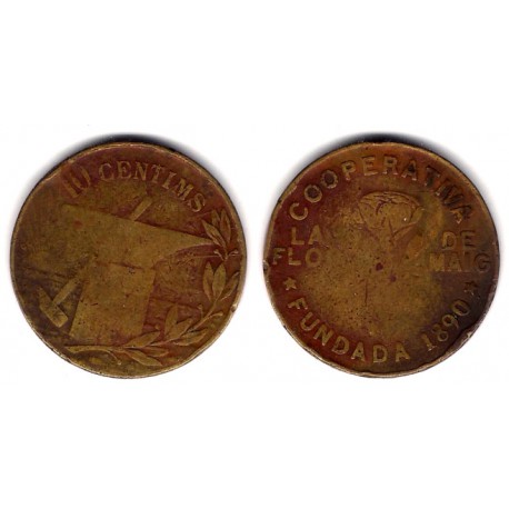 Cooperativa La Flor de Maig. 10 Céntimos (BC)
