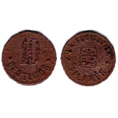 Cooperativa La Equitativa. Palamos. 10 Céntimos (BC+)