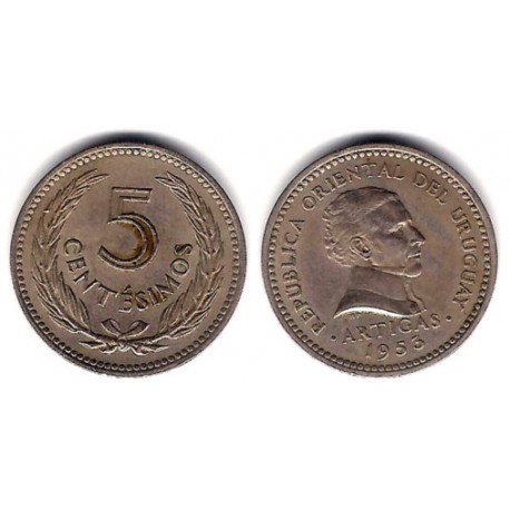 (34) Uruguay. 1953. 5 Centesimos (MBC+)