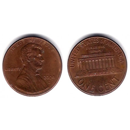 (201) Estados Unidos de América. 2004(D). 1 Cent (MBC)