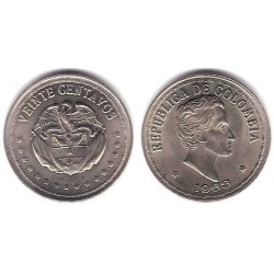 (215.2) Colombia. 1963. 20 Centavos (SC)