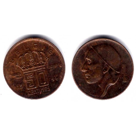 (145) Bélgica. 1954. 50 Centimes (MBC)