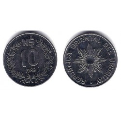 (93) Uruguay. 1989. 10 Nuevos Pesos (EBC)