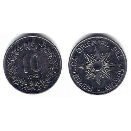 (93) Uruguay. 1989. 10 Nuevos Pesos (EBC)