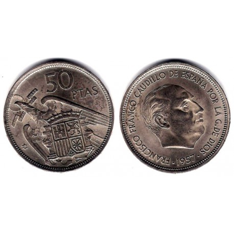 Estado Español. 1957*(58). 50 Pesetas (EBC)