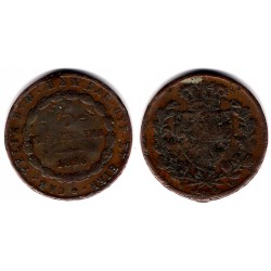 (C100) Estados Italianos. Sardinia. 1826. 5 Centesimi (RC+)