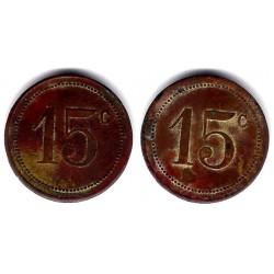 Ficha Comercial. 15 Céntimos (BC+)