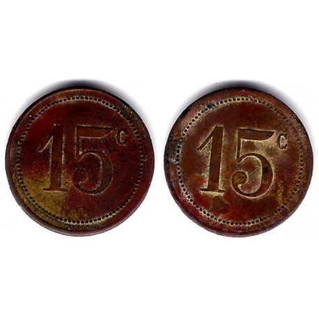 Ficha Comercial. 15 Céntimos (BC+)