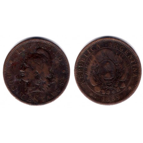 (33) Argentina. 1889. 2 Centavos (BC)