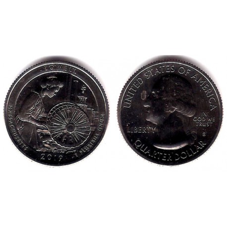 Estados Unidos de América. 2019(S). Quarter Dollar (SC) Lowell