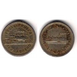 Ficha Comercial o Token. 1ª Empresa de Vapores de la Habana