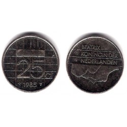(204) Países Bajos. 1985. 25 Cents (MBC)