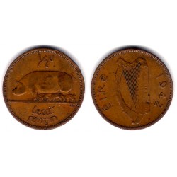 (10) Irlanda. 1942. Half Penny (MBC)