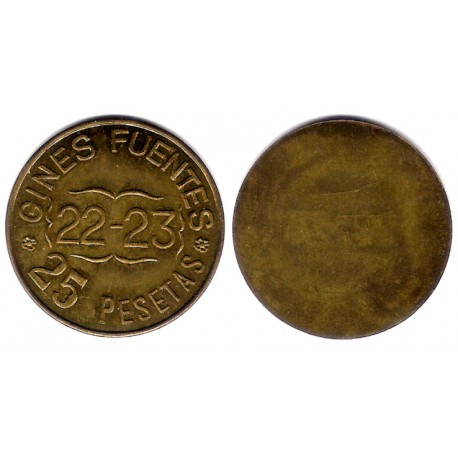 Gines Fuentes. 25 Pesetas (EBC)