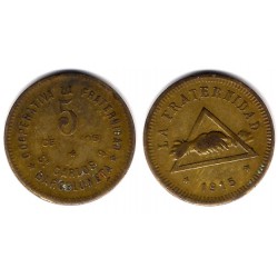 Cooperativa La Fraternidad. Barceloneta. 1915. 5 Céntimos (MBC-)