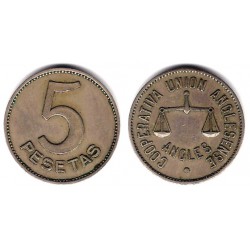 Cooperativa Unión Anglesense. 5 Pesetas (MBC)