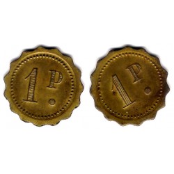 Ficha Comercial o Token. 1 Peseta (MBC)