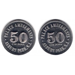 Palace Amusements. Asbury Park, N.J. Coupons 50 (SC-)