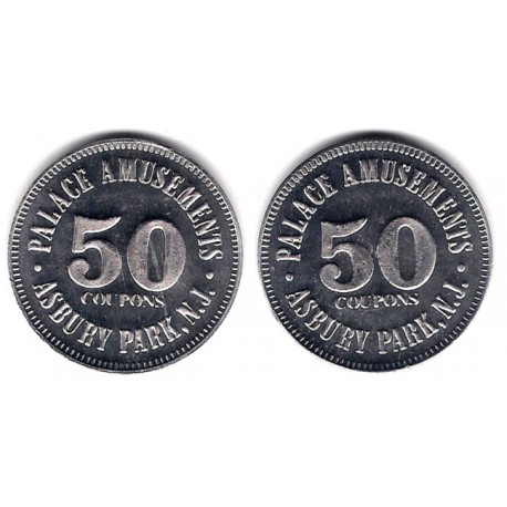 Palace Amusements. Asbury Park, N.J. Coupons 50 (SC-)