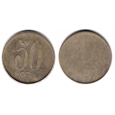 Ficha Comercial o Token. 50 Céntimos (MBC+)