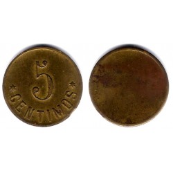Ficha Comercial o Token. 5 Céntimos (EBC)