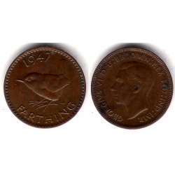 (843) Gran Bretaña. 1947. Farthing (EBC+)