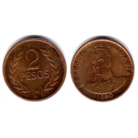 (263) Colombia. 1980. 2 Pesos (EBC)