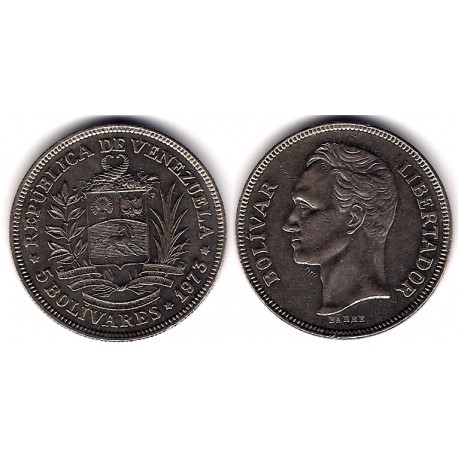 (Y44) Venezuela. 1973. 5 Bolivares (MBC)