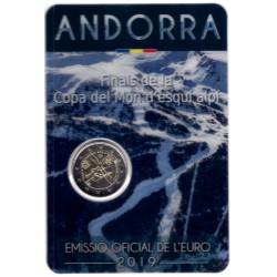 Andorra. 2019. 2 Euro (SC) Copa del Mundo Esquí Alpino
