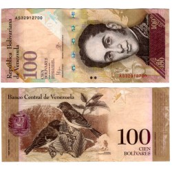(93i) Venezuela. 2015. 100 Bolivares (EBC)