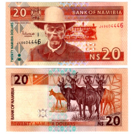(6a) Namibia. Sin Fecha. 20 Dollars (SC)