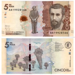 (459a) Colombia. 2015. 5000 Pesos (SC)