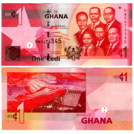 (37g) Ghana. 2017. 1 Cedi (SC)