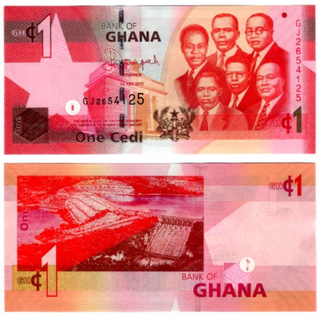 (37f) Ghana. 2015. 1 Cedi (SC)