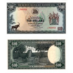 (33i) Rhodesia. 1975. 10 Dollars (SC)