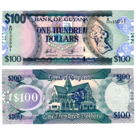 (36b) Guyana. 2012. 100 Dollars (SC)