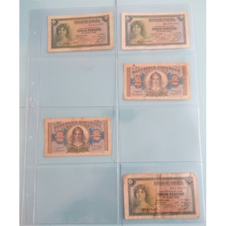 Hoja para Billetes o Loteria Nacional (8 Departamentos)
