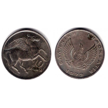 (110) Grecia. 1973. 10 Drachma (MBC)