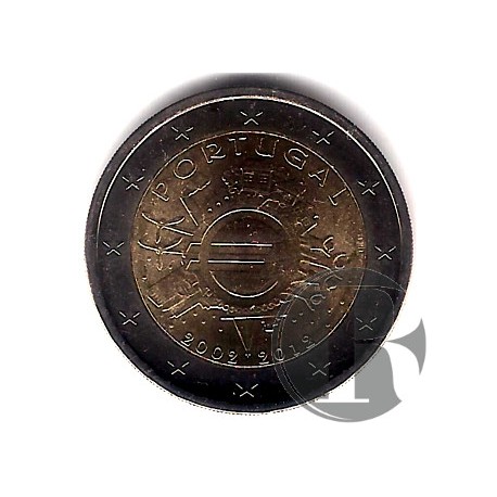 Portugal. 2012. 2 Euro (SC) X Aniversario del Euro