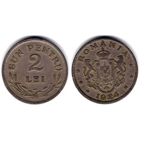 (47) Rumania. 1924. 2 Lei (MBC+)