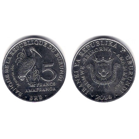 Burundi. 2014. 5 Francs (SC)