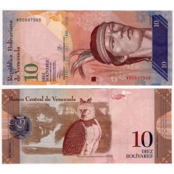 (90d) Venezuela. 2013. 10 Bolivares (SC)