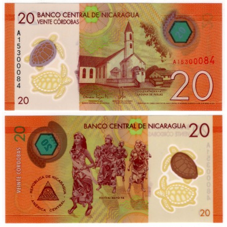 (210) Nicaragua. 2014. 20 Cordobas (SC)